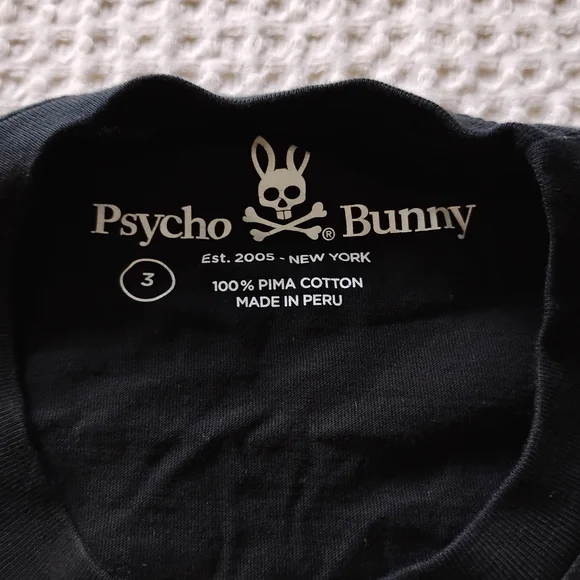 Psycho Bunny Black Graphic T-Shirt - Picture 4 of 5